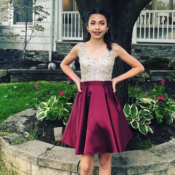 PromGirl Burgundy Dress - Picture 3 of 4